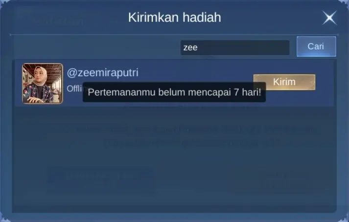 info modal