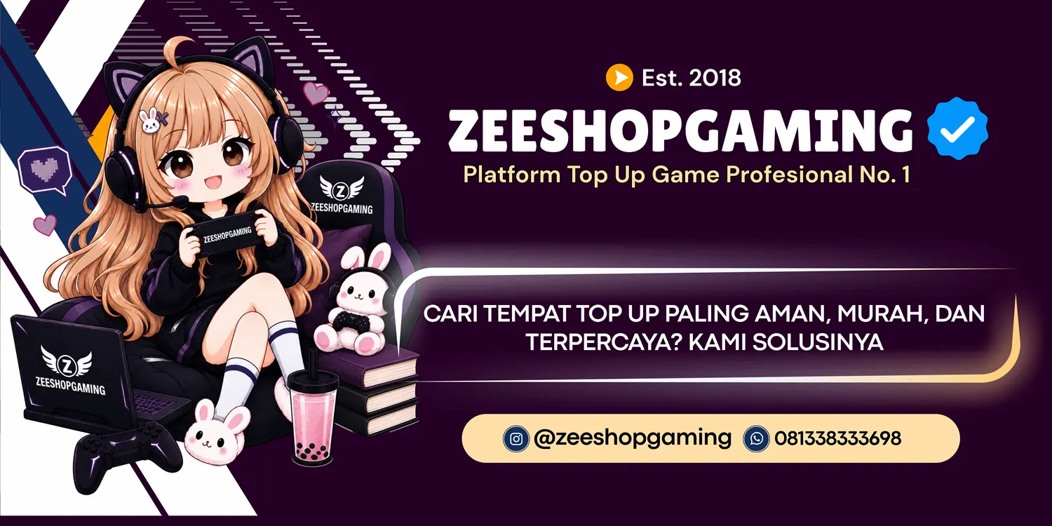 Zeeshopgaming Tempat Top Up Game Voucher Aman Murah Cepat